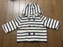baby gap ストライプ フード付きカーディガン 12-18m コットン春夏