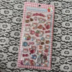 サンリオ キティボンボンドロップシール1枚 3D