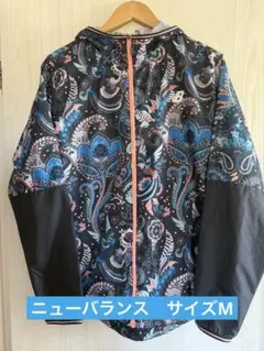 【美品】New Balance ペイズリー柄 ウィンドブレーカー　サイズM