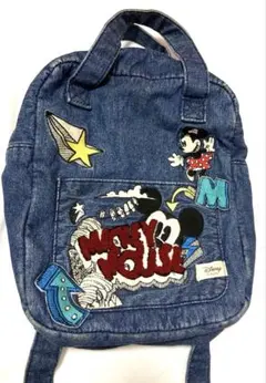 ミッキーマウス デニムバックパック　ミニリュック
