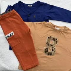【中古】クレードスコープパンツ　BREEZE半袖Tシャツ　FOKIDSカーデ90