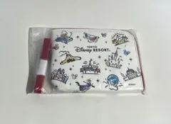 【新品未使用】東京ディズニーリゾートJALパック コインケース付パスケース