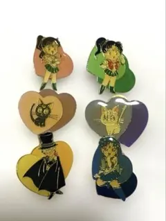 当時物 美少女戦士セーラームーン ピンバッジ レア 希少 当時物　6個セット