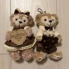 【美品】バレンタイン　シェリーメイ ダッフィー キーホルダーセット