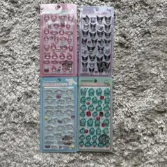 4枚セット　ボンボンドロップシール　マイメロクロミハンギョドンシナモロール