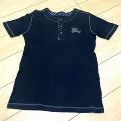 バーバリーブルーレーベル半袖ヘンリーネックシャツのサムネイル