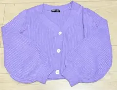 SHEIN DAZY トップス カーディガン ニット 紫 パープル Lサイズ
