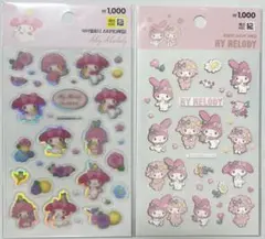 韓国 限定 ダイソー マイメロディ マイスウィートピアノ シール セット