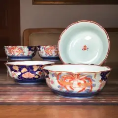 『冬うー特価』　有田焼　聖山　大きめ　金彩　小鉢　5枚