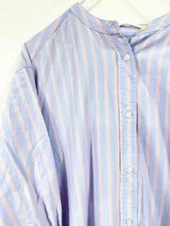 mysty woman ストライプ シャツ ワンピース