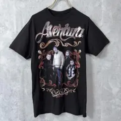 Aventura アベンチュラ 2010 ツアー Tシャツ 両面 黒 古着のサムネイル