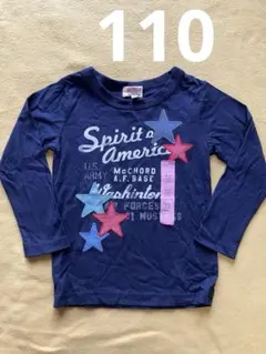 未使用　キッズ長袖Tシャツ　110 紺色　マザウェイズ