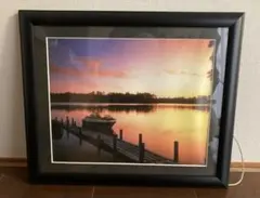 風景写真額縁 黒