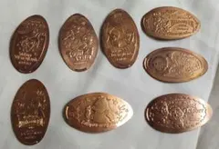 ディズニー スーベニアコイン　メダル　8枚　チップとデール　プーさん　ミッキー