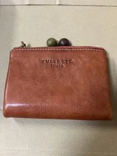 未使用保管品✨zucchero ズッケロ 本革 がま口長財布 ネイビー - メルカリ
