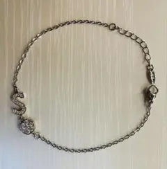クリスタル装飾 S字型ブレスレット