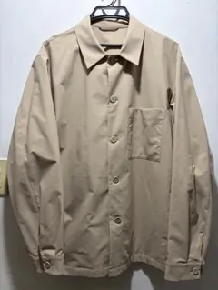 ユニクロ　感動シャツジャケット　コットンライク ベージュ XL