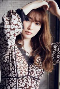 HerliptoFloralPrint LaceTrimmed Dressタグ有