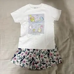 UNIQLO すみっコぐらし 半袖Tシャツ ショートパンツ 130