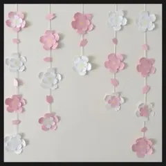 吊るし飾り　ガーランド　壁面製作　桜　春　壁面飾り　ひなまつり　3月　4月
