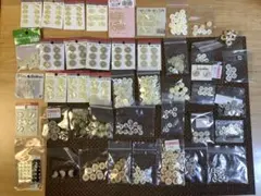 ボタン【小-4】白　ベージュ