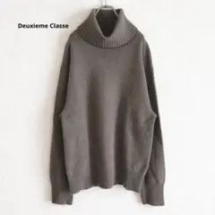 定価3.96万 ドゥーズィエムクラス ミドルゲージタートル 上質ニット ウール