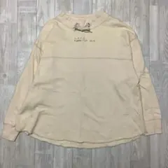 【CUBE SUGER】ミリタリーテイスト 生成り スウェット サイズM 良品