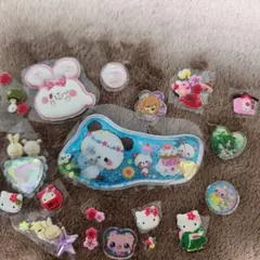 平成レトロ　当時物　カラフルキャラクターシールセット