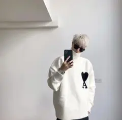 【希少】AMI ALEXANDRE MATTIUSSI タートルネックのセーターのサムネイル
