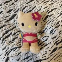 ハローキティ ぬいぐるみキーホルダー 日焼けキティ