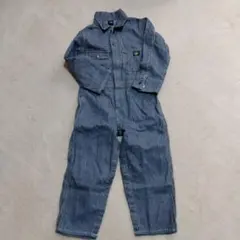 Oshkosh B’goshつなぎ　ヒッコリー柄カバーオール　100サイズ