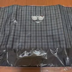 【新品タグ付き】ファミリア レッスン バッグ 黒 ギンガムチェック