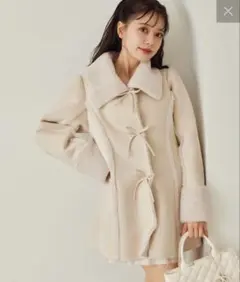 Withsun アイボリー リボンダッフルコート Withsun リボンダッフルコート アイボリー 白 - メルカリ
