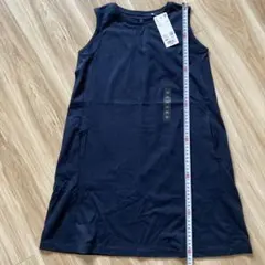 UNIQLO スムースコットン　ワンピース ノースリーブ　ネイビー　130
