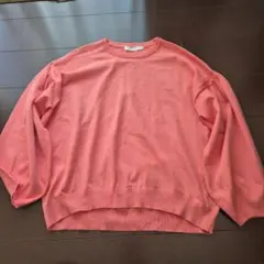 AMERICAN HOLIC コーラルピンク 長袖ニット L