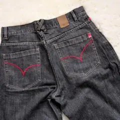 Y2K ecko unlimited HIPHOP ワイドデニム ブラック XLのサムネイル