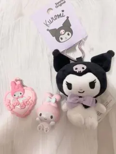 マイメロ　クロミ　ぬいぐるみ＆キーホルダーセット