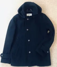 BEAMS LIGHTS ネイビー フード付きコート