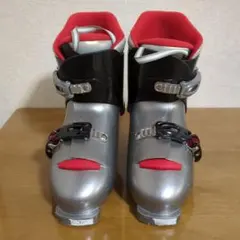 子ども用スキー ブーツ 25.0cm シルバー/レッド