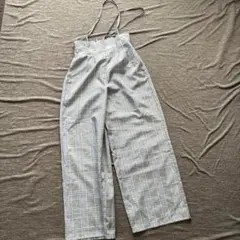 GLOBAL WORK美品チェック柄サロペットパンツ 160