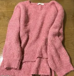 May Pretty ピンク Vネック 長袖ニットのサムネイル