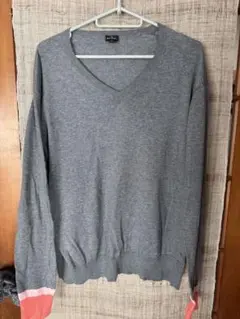 Paul Smith グレー Vネック セーター L