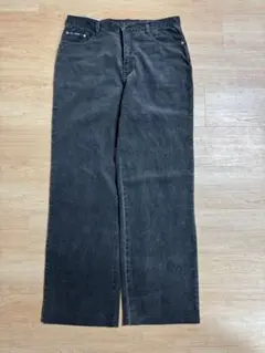 90s バギーコーデュロイパンツ フェード ブラック w34 タグ付き