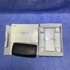 美品 グラティーナKYF39 白＋革ケース ガラホ4G type-C 携帯