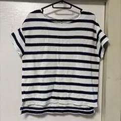 NATURAL BEAUTY BASIC 半袖Tシャツ Mサイズ ストライプ