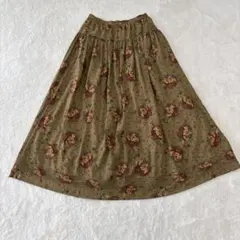 KANEKO ISAO カネコイサオ フレア ロングスカート フルーツ柄のサムネイル