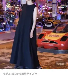 ニコアンド メイクスタッフ　erinko 大人リネン混ワンピース　M