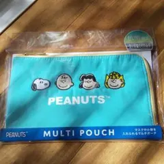 【新品未使用】スヌーピー peanuts 抗菌加工 マルチポーチ