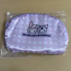 サンリオ　モスバーガー　マイメロ　クロミ　サテンポーチ