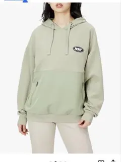 ロキシーフード付きトレーナーSTAY TUNED HOODIE カーキオリーブ
